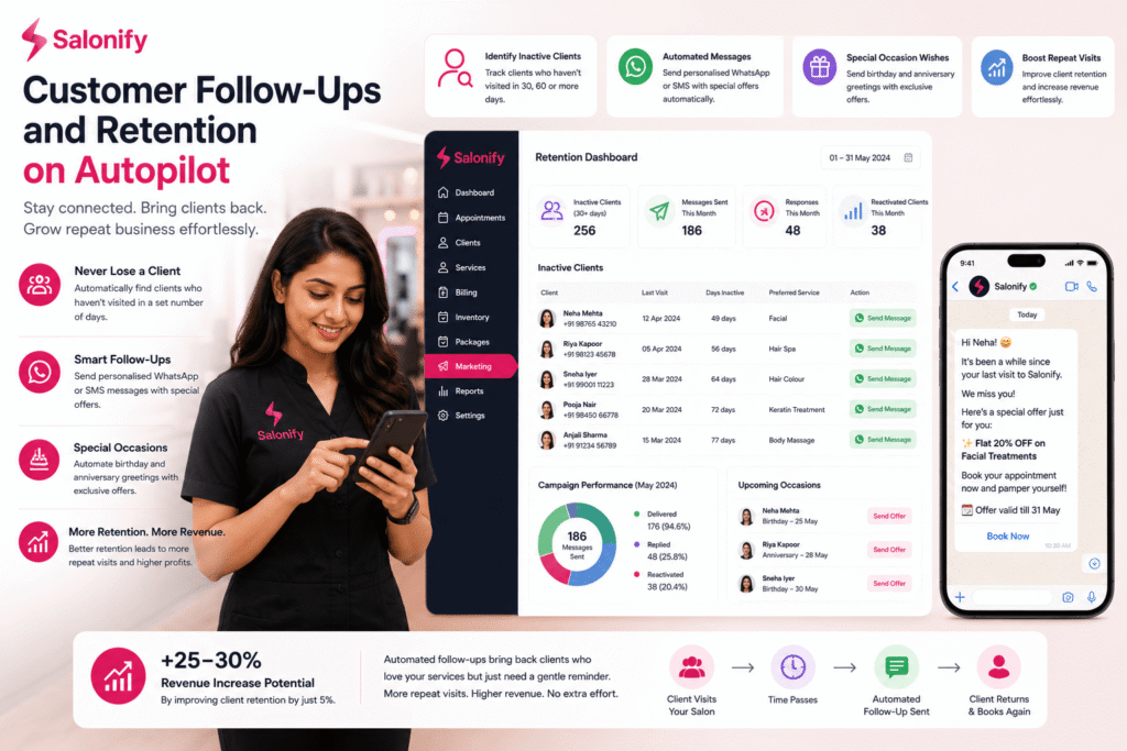 Salonify CRM Dashboard